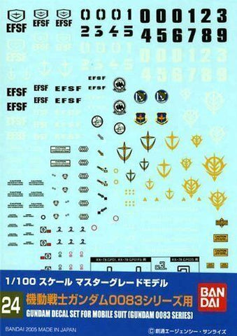 Gundam Decal 24 - Gundam 0083 Series