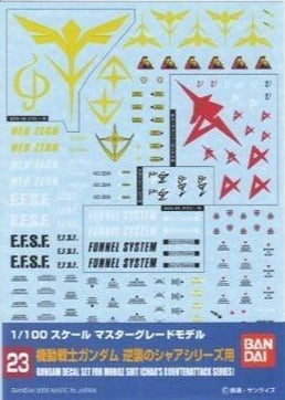 Gundam Decal 23 - 1/100 Char's Counter Attack Series