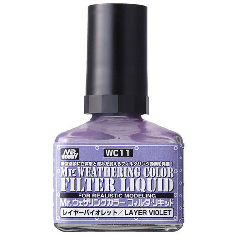 Mr. Weathering Color - Filter Liquid Layer Violet (WC11)