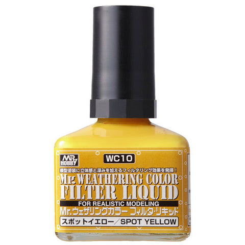 Mr. Weathering Color - Filter Liquid Yellow (WC10)