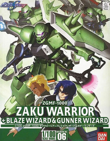 HGSE 1/100 Zaku Warrior +  Blaze Wizard & Gunner Wizard