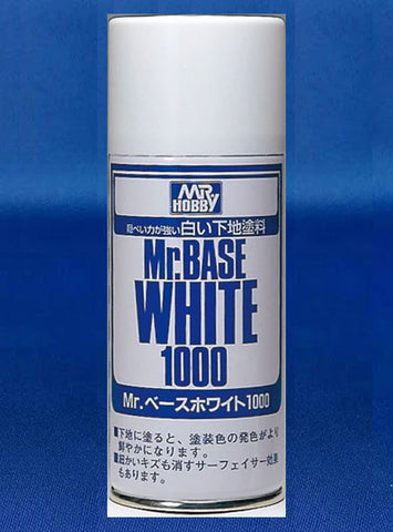 Mr Base White Spray 1000 Aerosol Spray Can - (B518)
