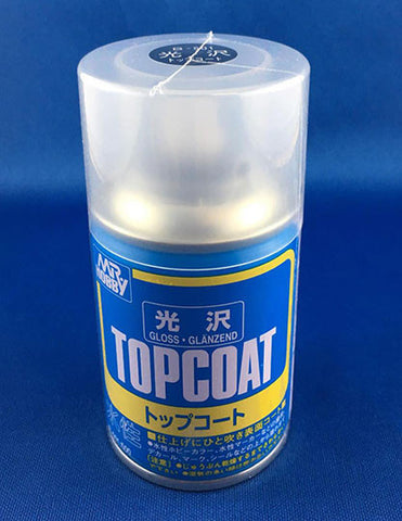 Mr Hobby Top Coat Aerosol Spray Can - 88ml (Gloss) (B501)