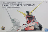 Real Experience Model RX-0 Unicorn Gundam (Auto-Trans Edition) [P-Bandai Exclusive]