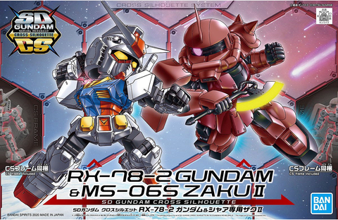 SD - Gundam Cross Silhouette RX-78-2 Gundam & Char's Zaku II
