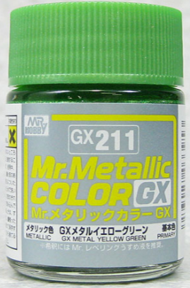 Mr. Metallic Colour - Metal Yellow Green (GX211)