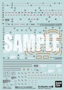 Gundam Decal 123 - Mobile Suit Gundam The Origin Multiuse