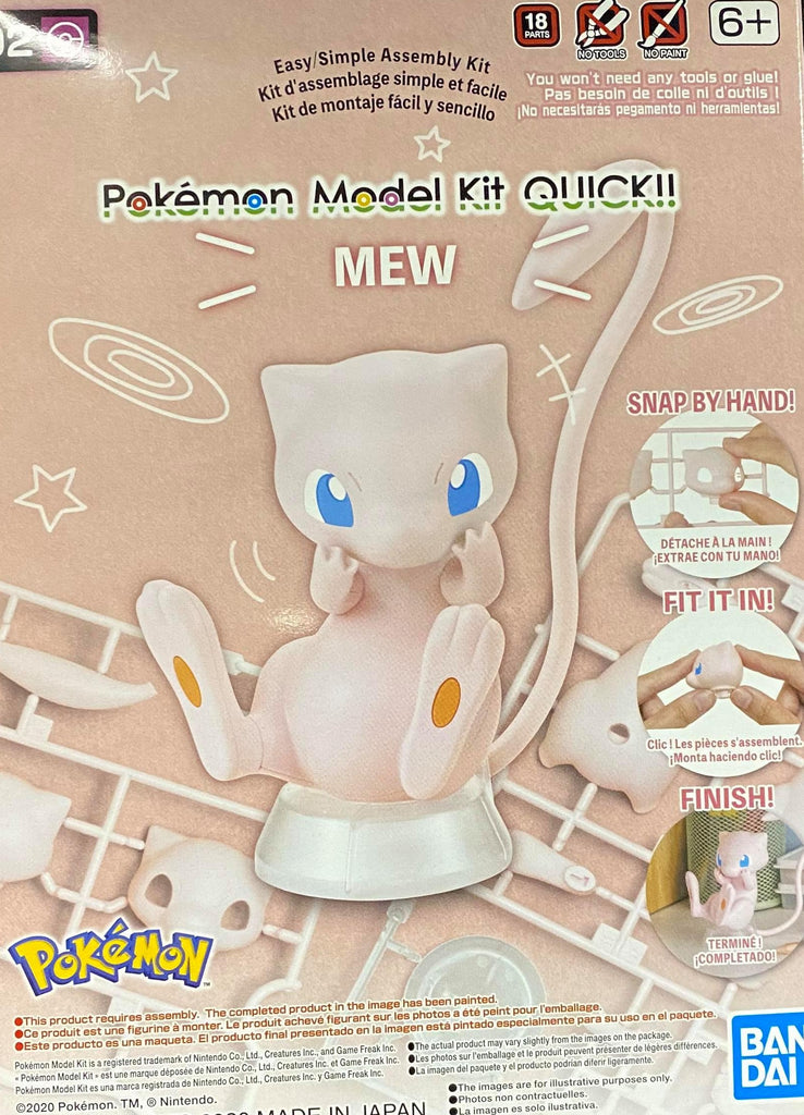 Pokemon Modek Kit Pokemon Model Kit Quick!! 02 Mew – GundamHobby.ca