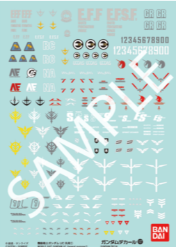 Gundam Decal 107 - Mobile Suit Gundam UC 1