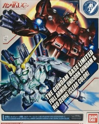 SD - Full Armour Unicorn Gundam & Neo Zeong [Clear Colour] (Gundam Base Exclusive)