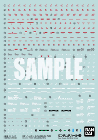 Gundam Decal 130 - RG 1/144 Force Impulse Gundam