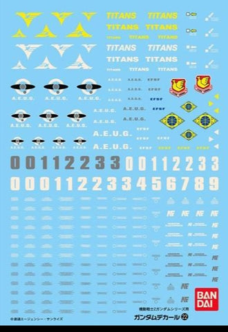 Gundam Decal 22 - 1/100 Zeta Gundam Series