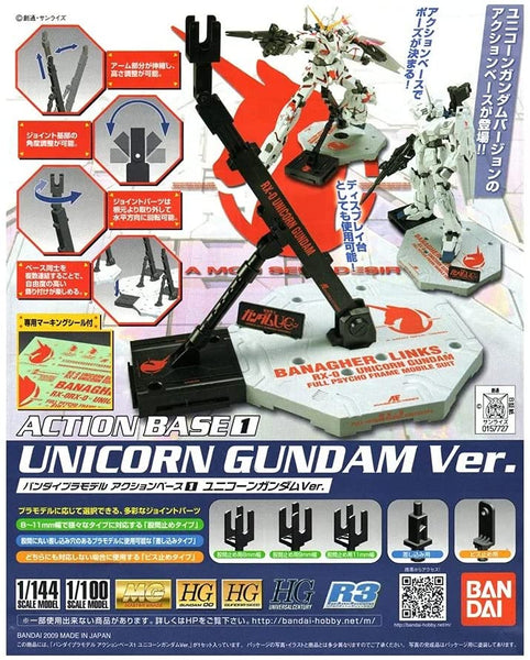Action Base One Variants Action Base 1: Unicorn Version – GundamHobby.ca